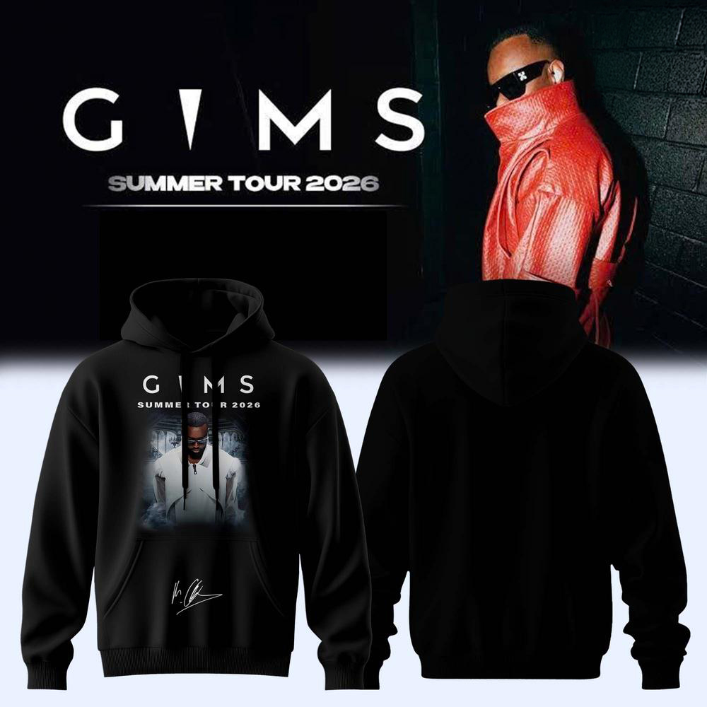 GIMS Summer Tour Black Graphic Pullover Hoodie