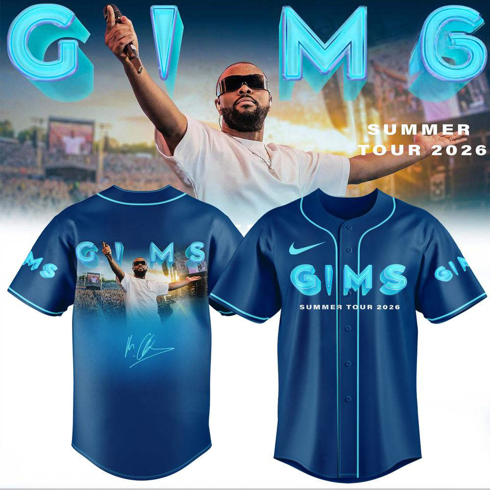 GIMS Summer Tour Blue Concert Baseball Jersey Limited Edition