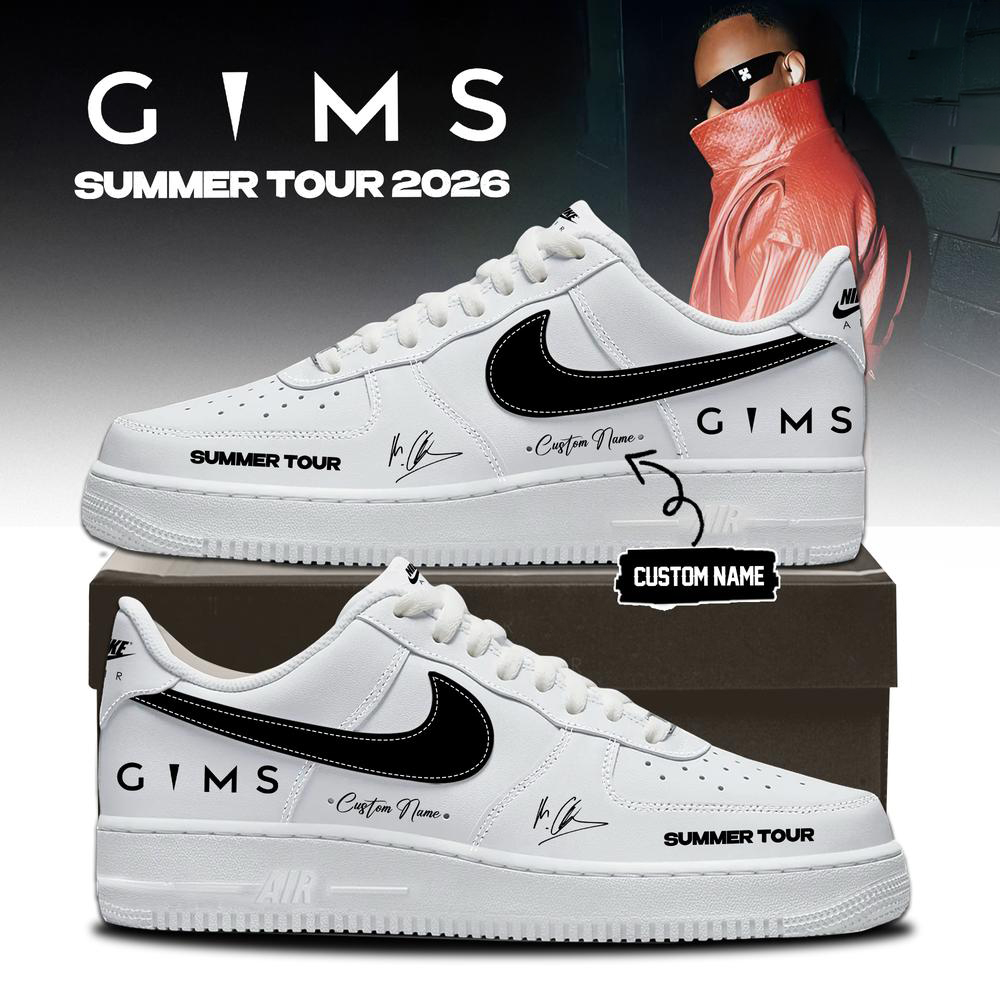GIMS White and Black Concert Sneakers