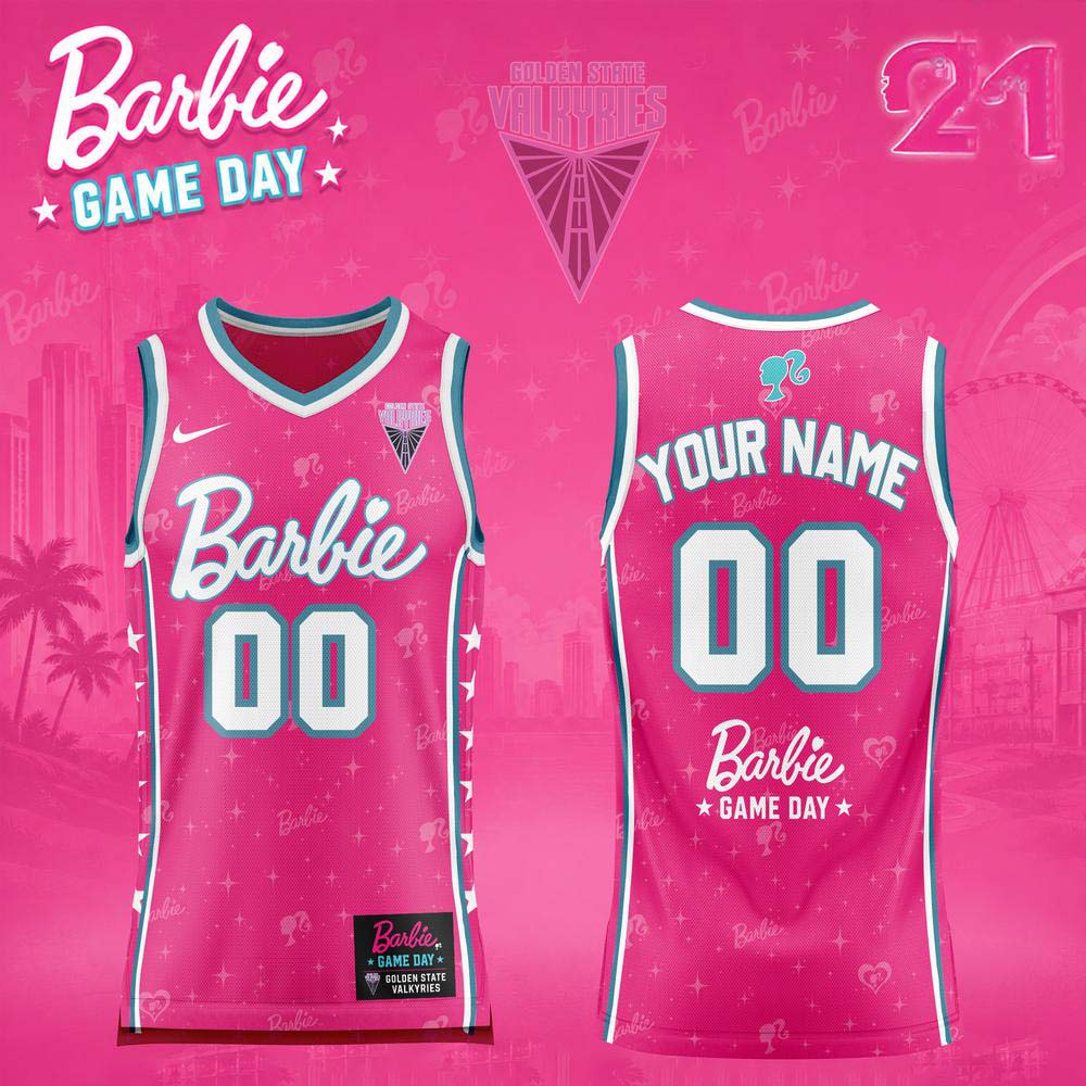 Golden State Valkyries Barbie Game Day 2026 Basketball Jersey - Gift Idea for Fans