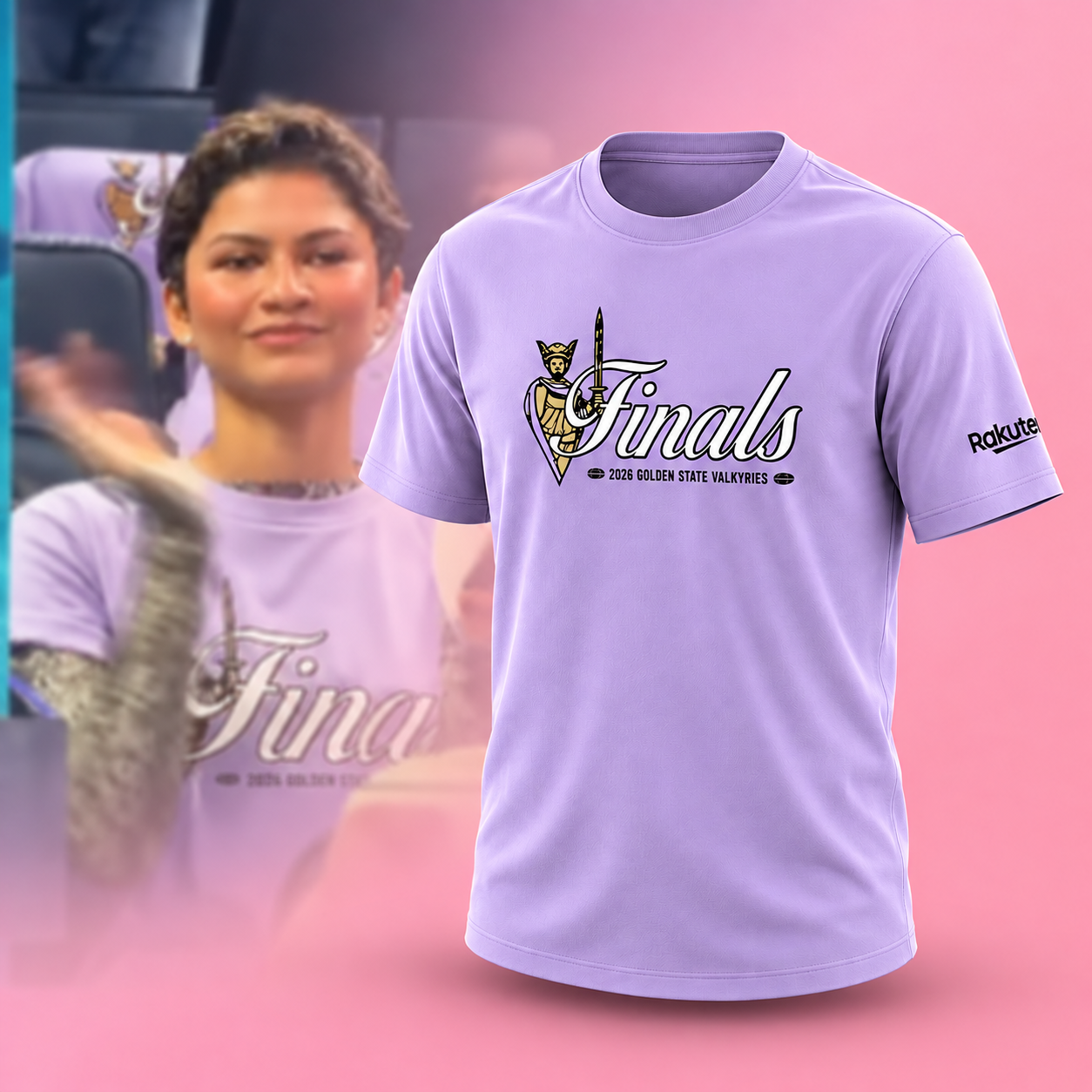 Golden State Valkyries WNBA 2026 Finals lavender purple graphic t-shirt