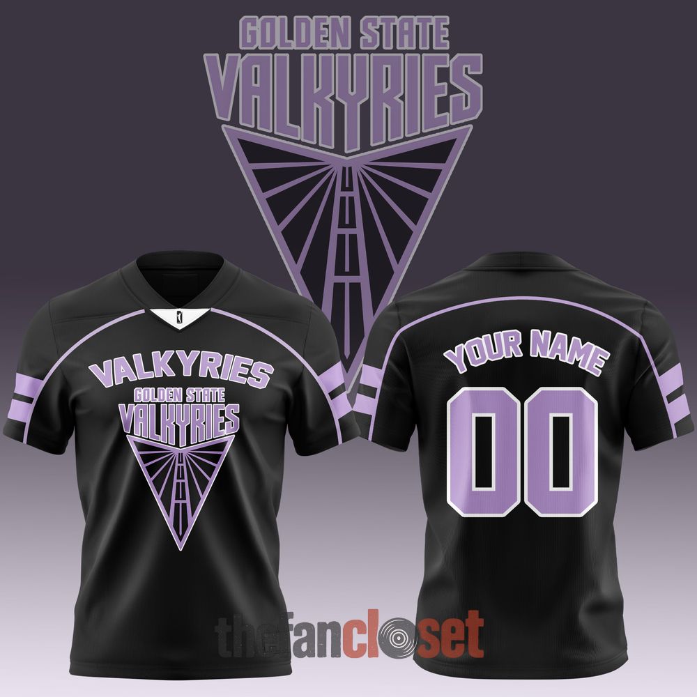 Black Limited Edition Football Jersey - Golden State Valkyries WNBA 2026