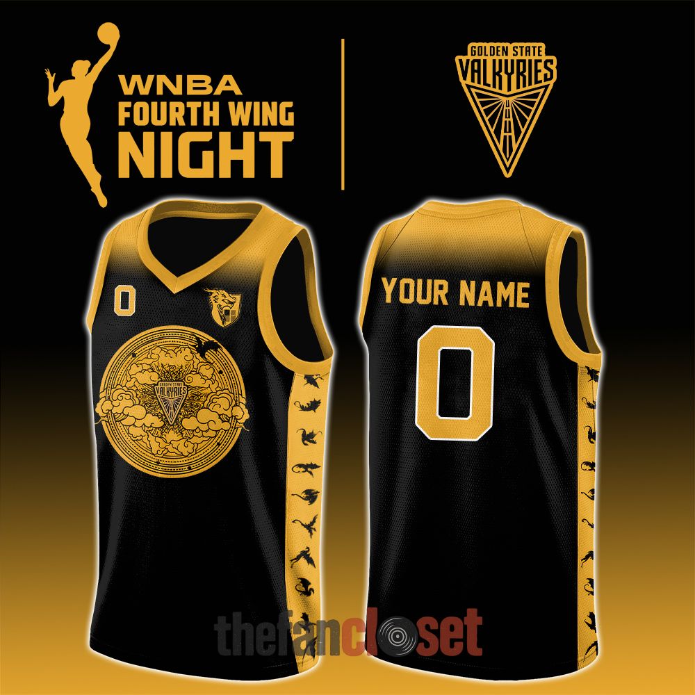 Golden State Valkyries WNBA x Fourth Wing Night 2026 Special Basketball Jersey