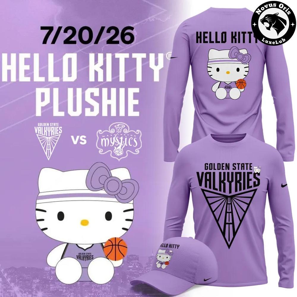 Golden State Valkyries x Hello Kitty 2026 Limited Edition Sweatshirt 1 - Unicasport Golden State Valkyries x Hello Kitty 2026 Limited Edition Sweatshirt