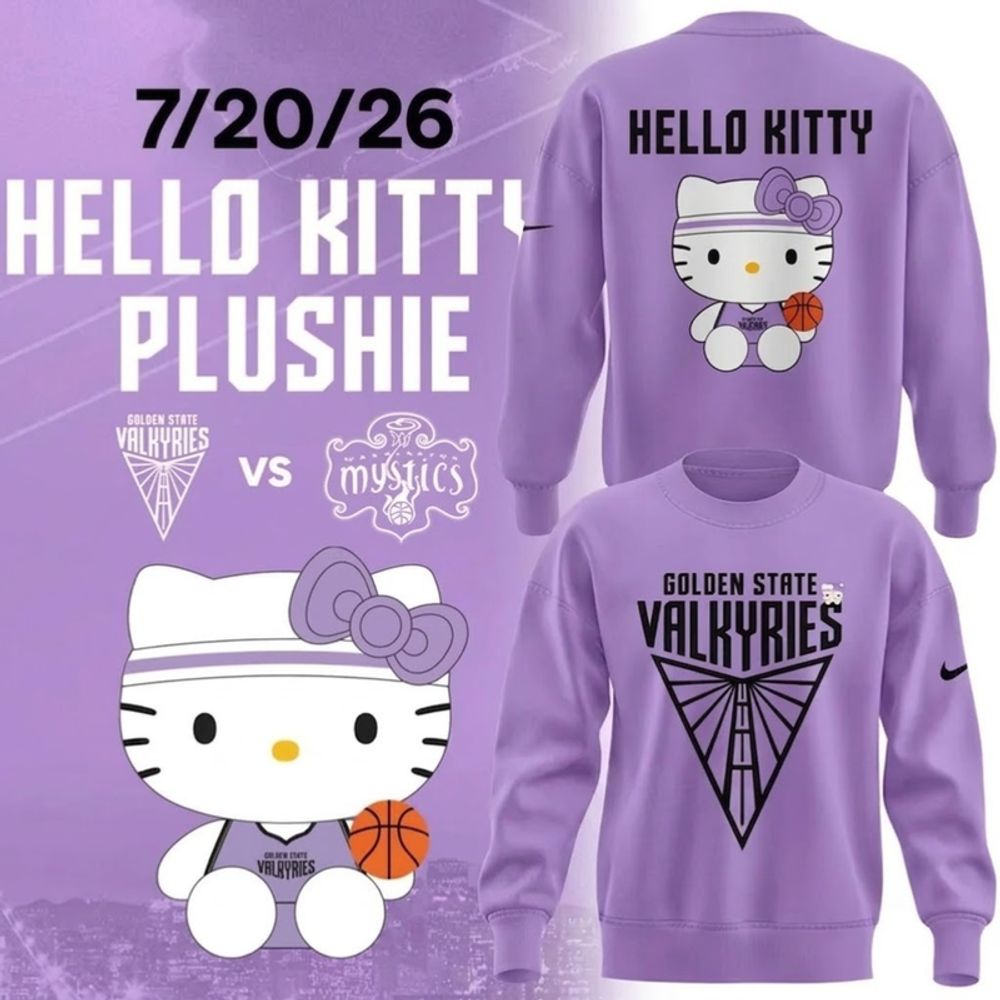 Golden State Valkyries x Hello Kitty 2026 Special Edition Sweatshirt