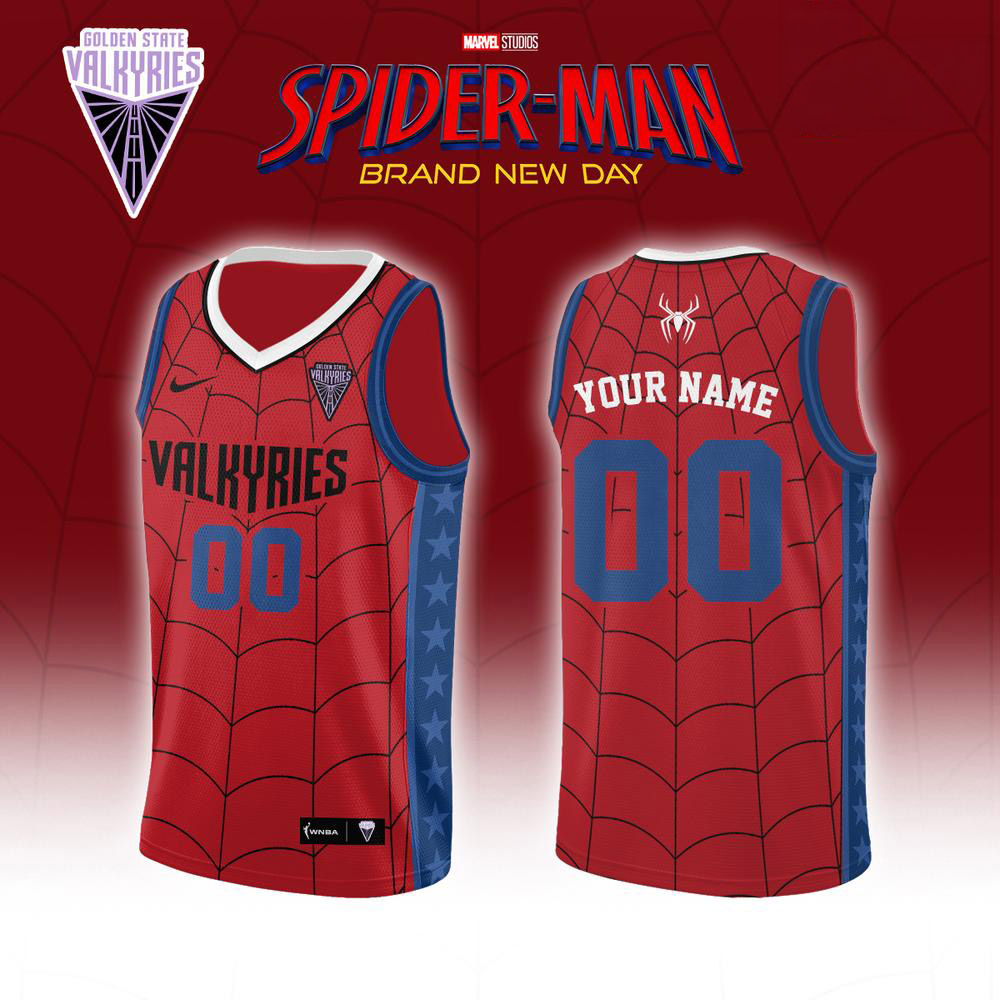 Special Edition Golden State Valkyries x Spider-Man Brand New Day Basketball Jersey 1 - Unicasport Special Edition Golden State Valkyries x Spider-Man Brand New Day Basketball Jersey