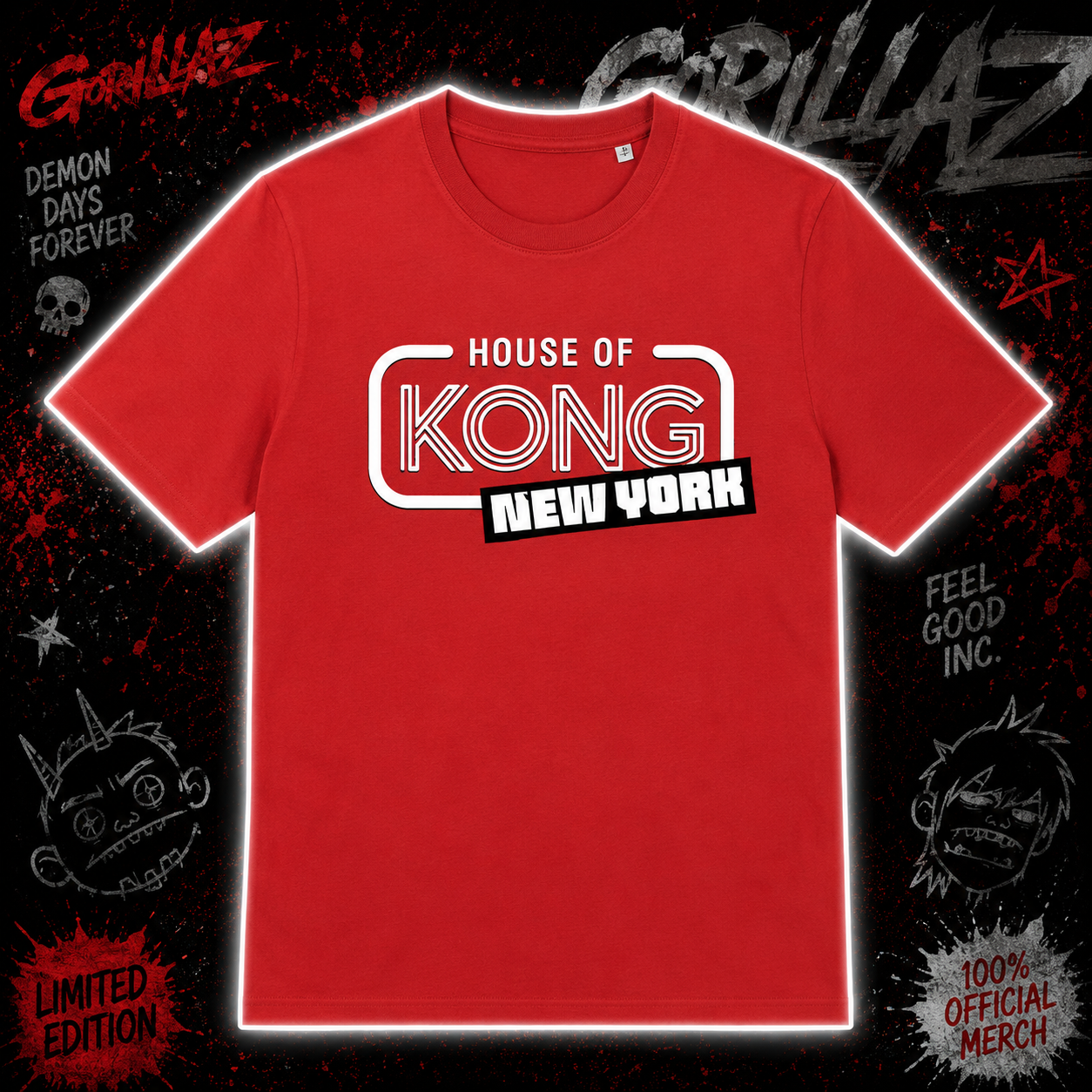 Gorillaz KONG NEW YORK CITY 2026 Shirt Merch