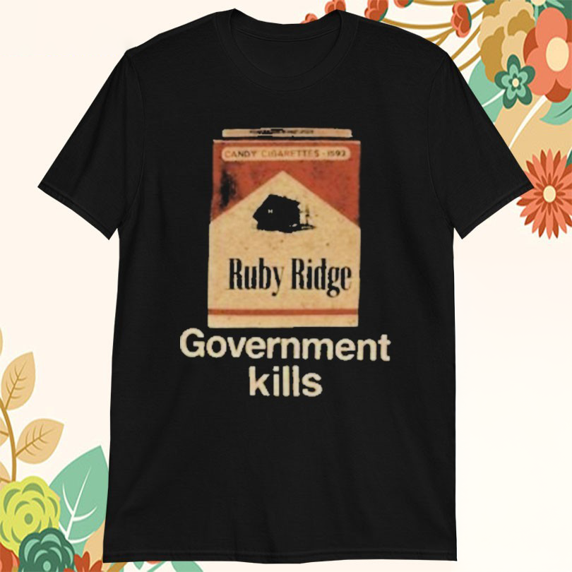 Government Kills Ruby Ridge Cigarettes Marlboro Tshirts