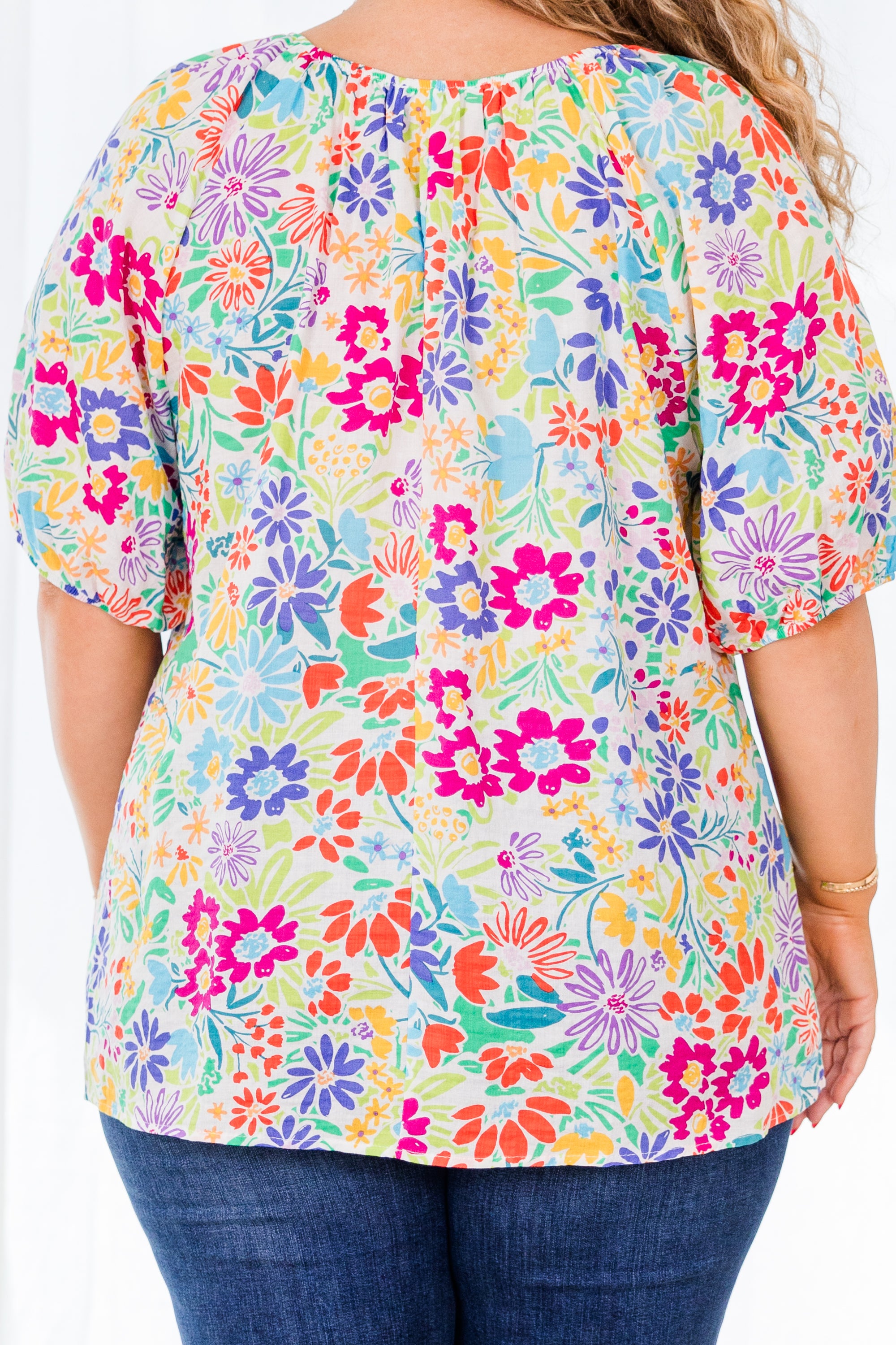 Graceful Florals Top, Multi 6 Graceful Florals Top, Multi - Image 6