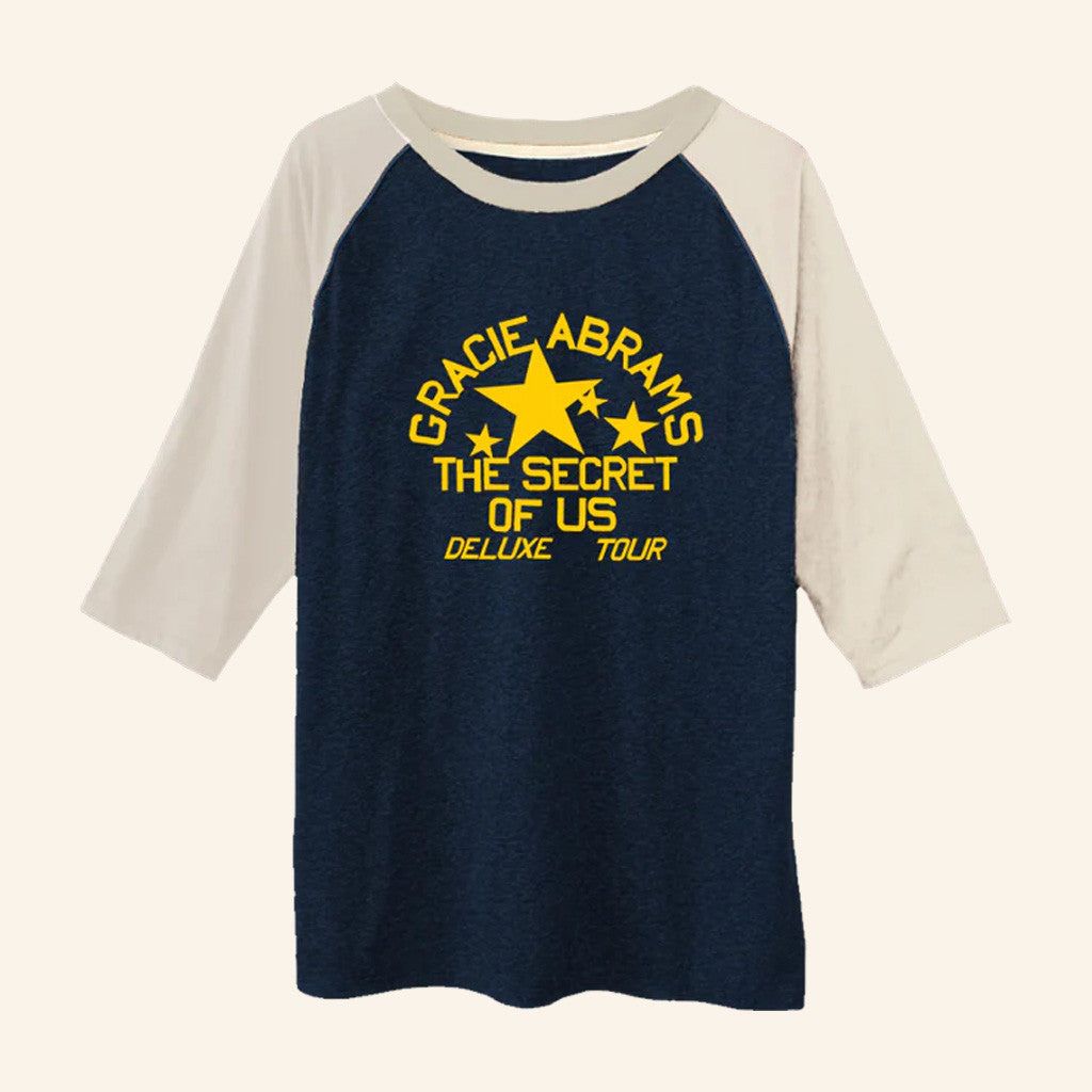 Gracie Abrams Merch TSOU Deluxe Tour Raglan T-Shirt Gifts For Fans