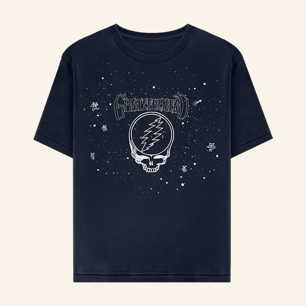 Grateful Dead Merch Stealie Constellation T-Shirt Music Lover Gifts For Him