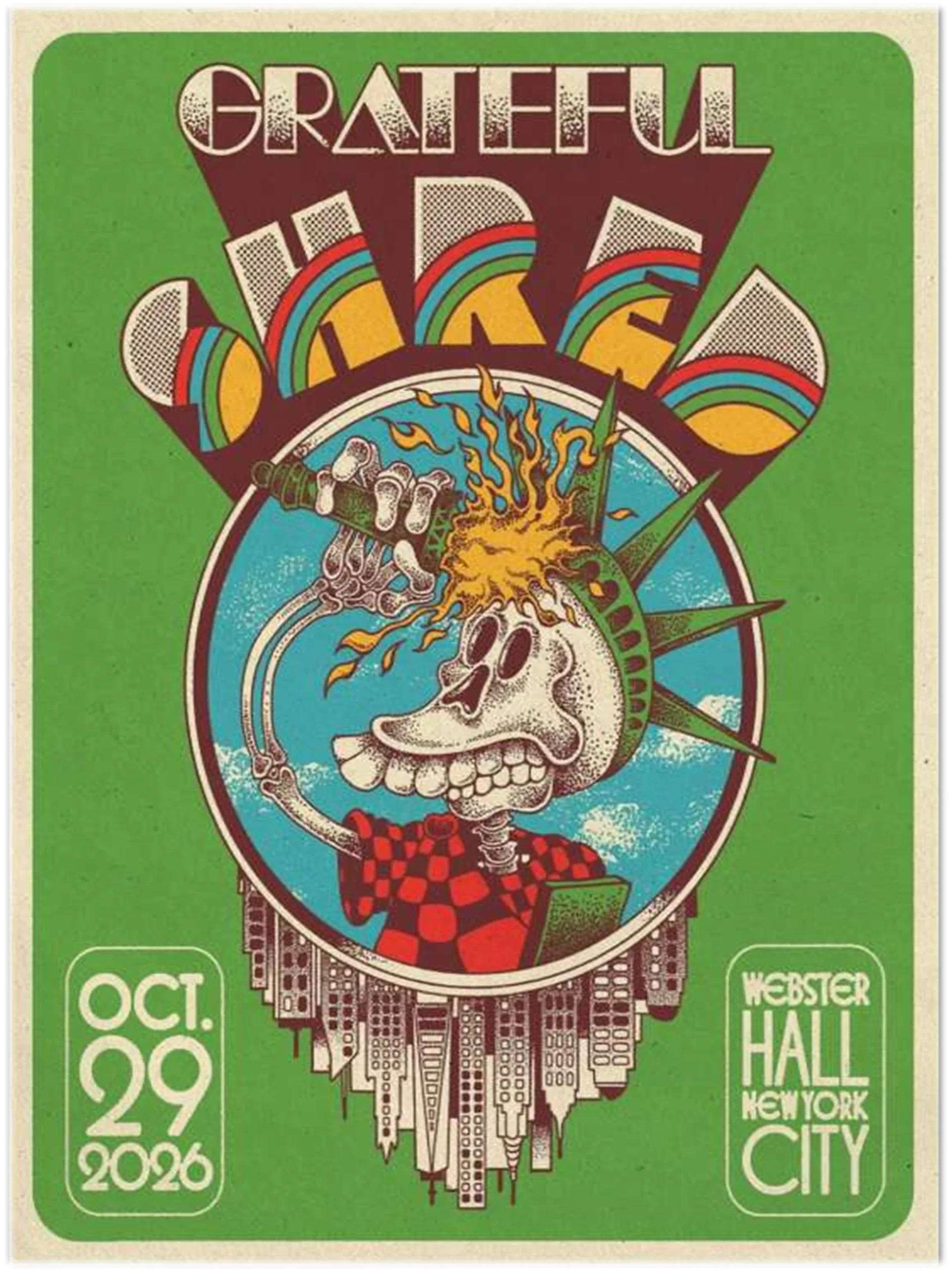 Grateful Shred Live At Webster Hall NYC October 29 2026 Show Poster