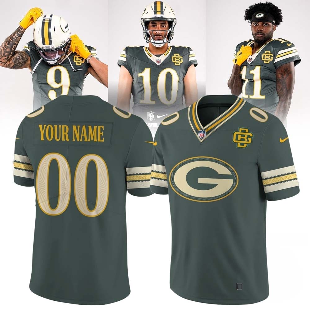 Green Bay Packers NFL Rivalries 2026 Custom Name And Number Football Jersey 2 - Unicasport Green Bay Packers NFL Rivalries 2026 Custom Name And Number Football Jersey