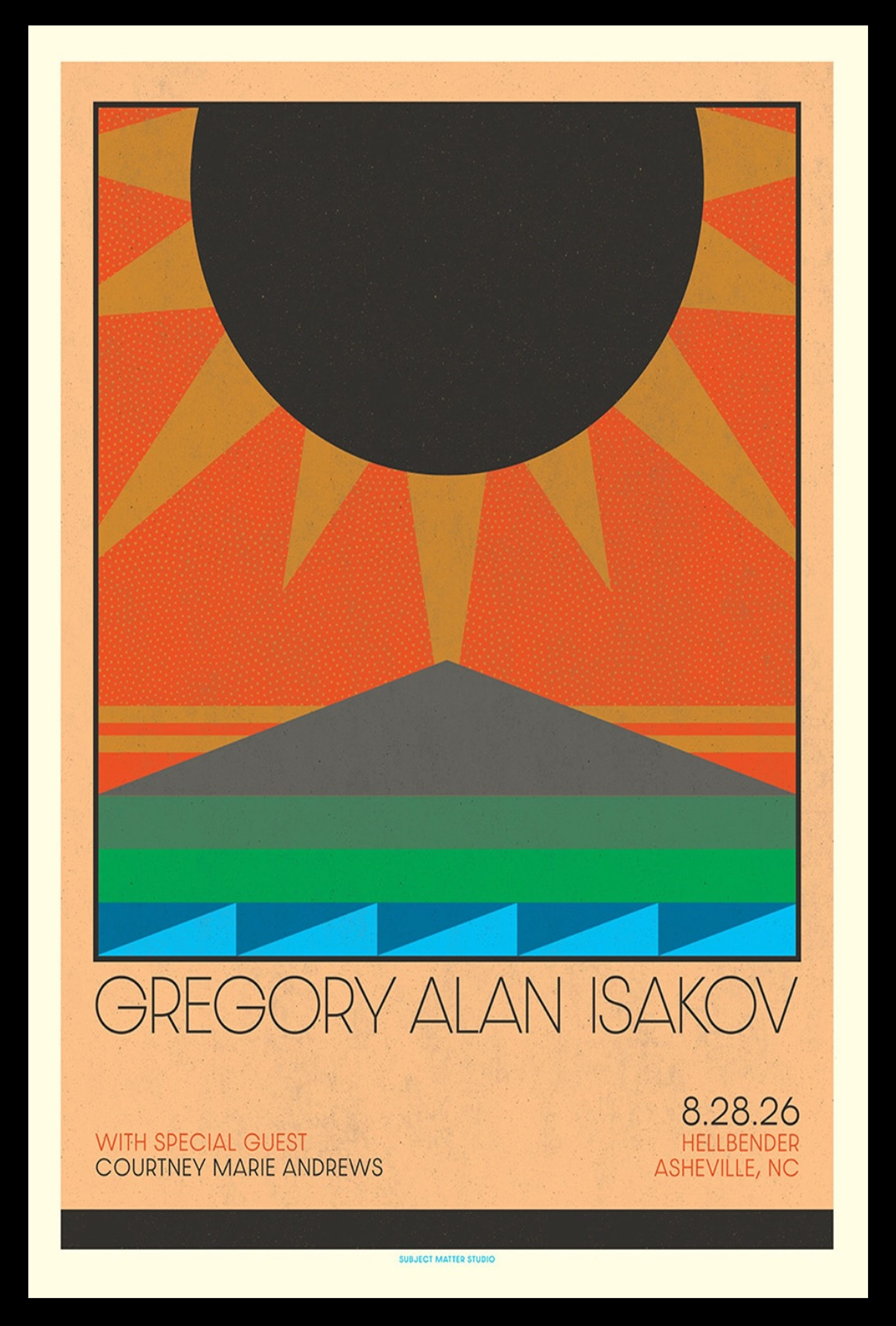 Gregory Alan Isakov Asheville Concert 2026 Art Merch