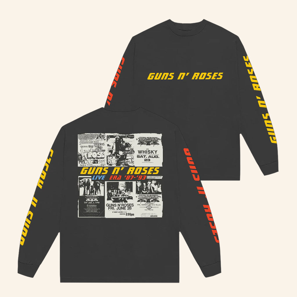 Guns N’ Roses Merch Live Era Long Sleeve T-Shirt Presents For Music Lovers