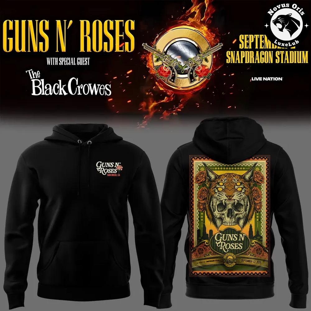 Guns N’ Roses San Diego Snapdragon Stadium The Black Crowes 2026 Hoodie 1 - Unicasport Guns N’ Roses San Diego Snapdragon Stadium The Black Crowes 2026 Hoodie