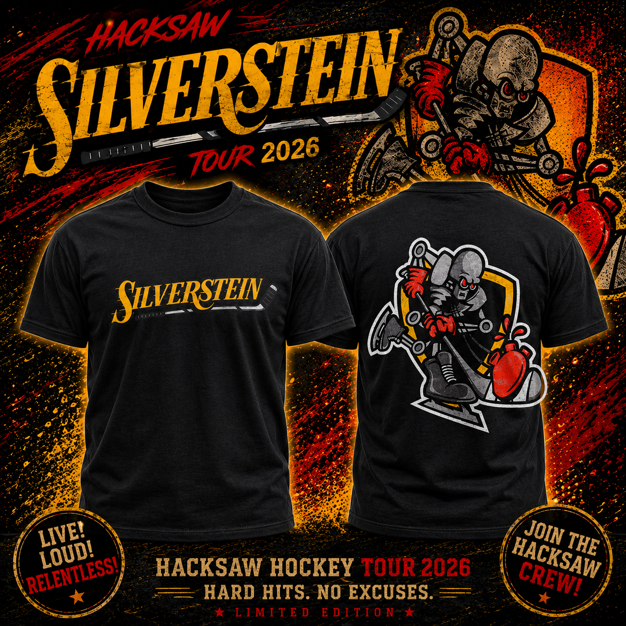 Hacksaw Hockey Club x Silverstein T-Shirt