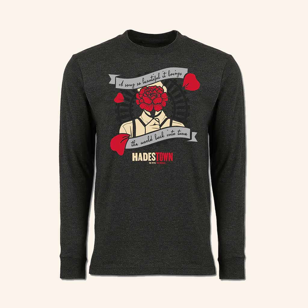 Hadestown Merch World Back Into Tune Long Sleeve Shirt Gift Ideas For Music Lovers