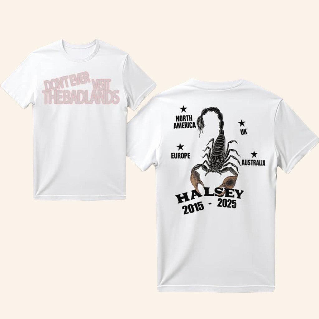 Halsey Badlands Merch Don't Ever Visit The Badlands T-Shirt Presents For Music Lovers