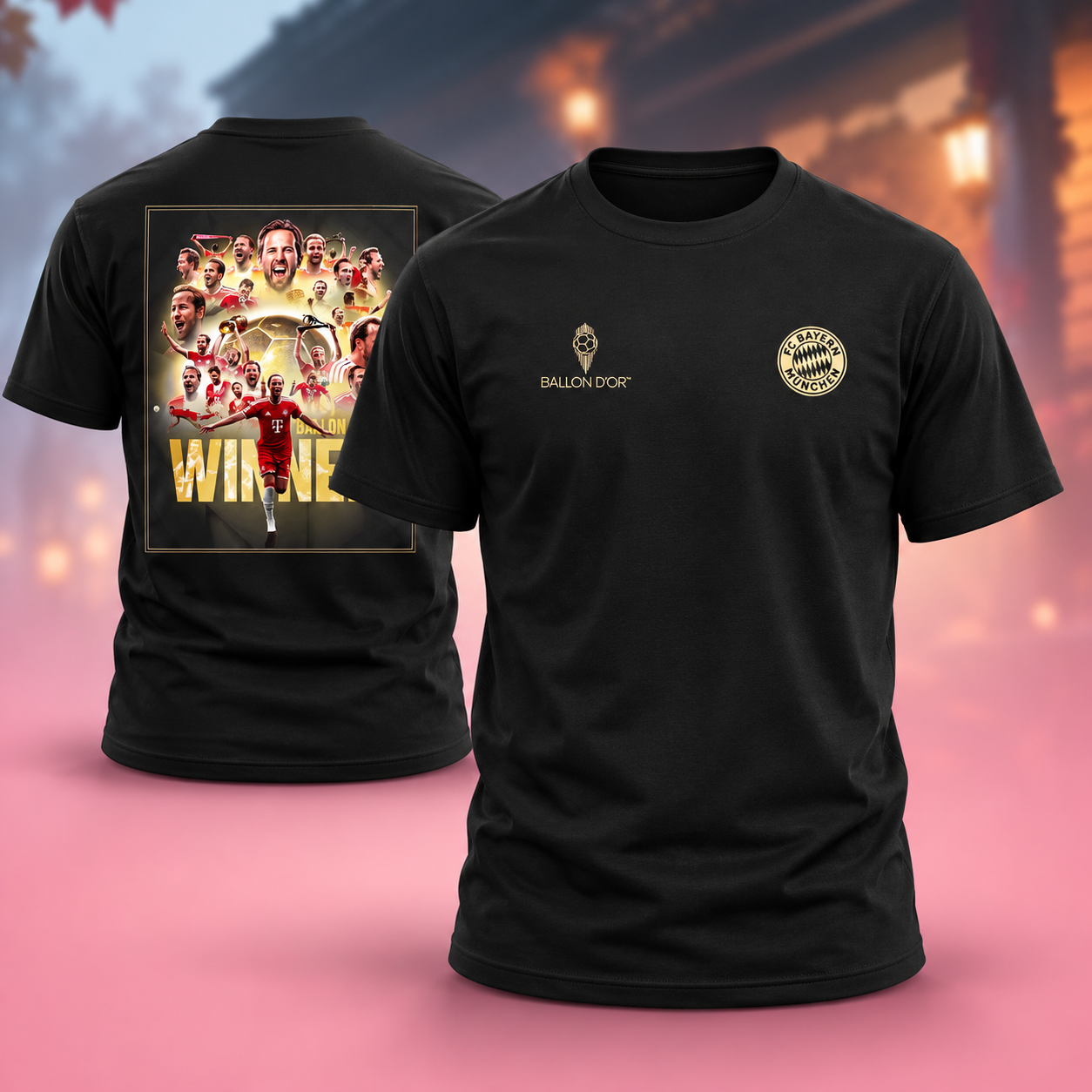 Harry Kane Bayern Munich Winner Ballon dor 2026 Two Sided Unisex TShirt