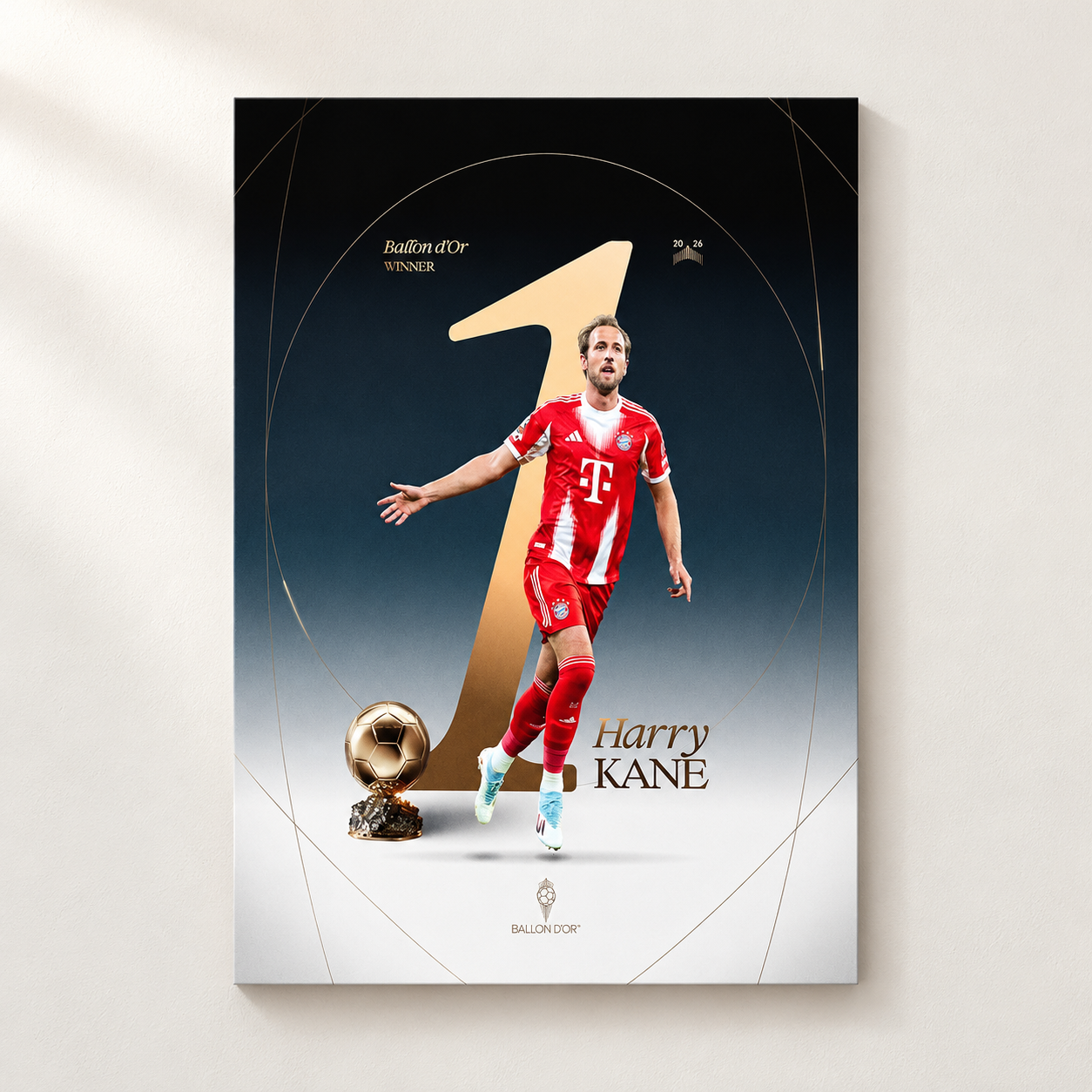 Harry Kane From Bayern Munich Is The New Ballon dor 2026 Home Decor Poster Canvas