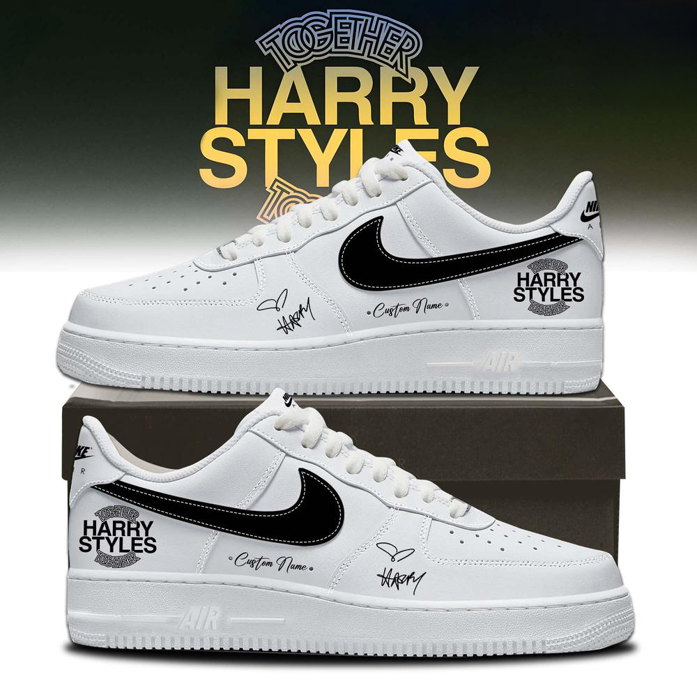 Harry Styles Black Concert Low Top Sneakers
