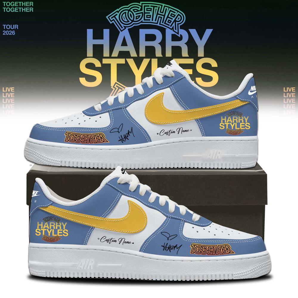 Harry Styles Blue and Yellow Music Sneakers