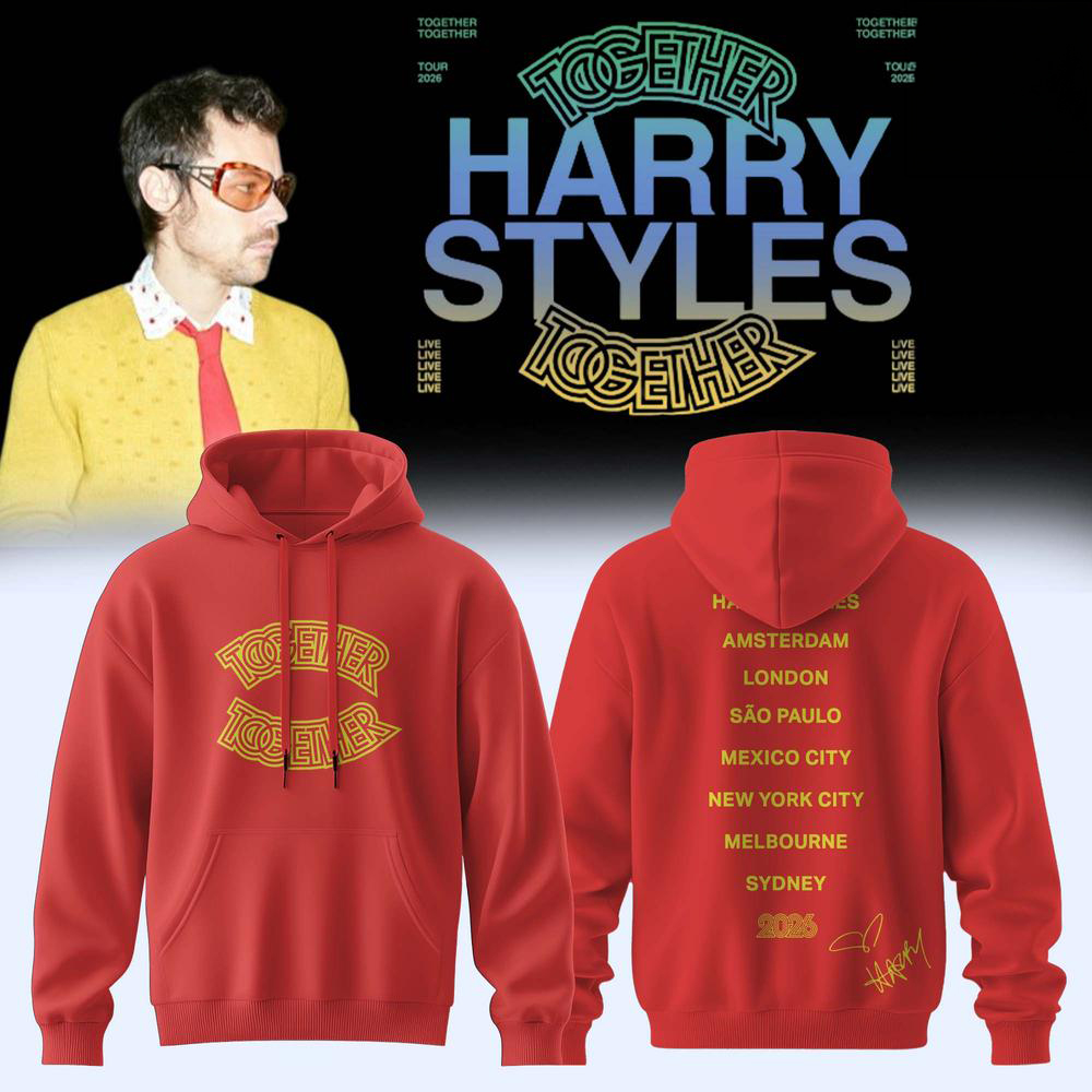 Harry Styles Red Concert Hoodie Together Together Design