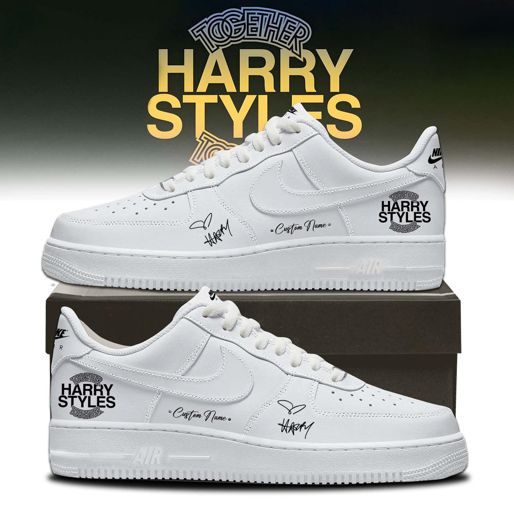 Harry Styles White Tour Fan Sneakers