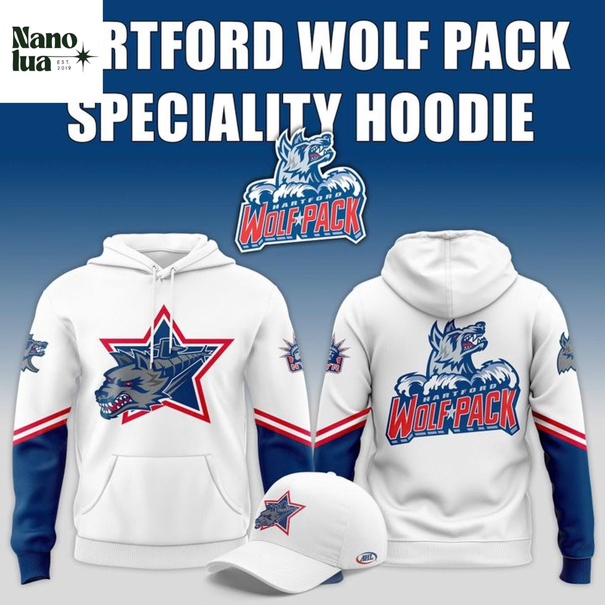 Hartford Wolf Pack 2026 New Season Celebrate Hoodie T-Shirt 
