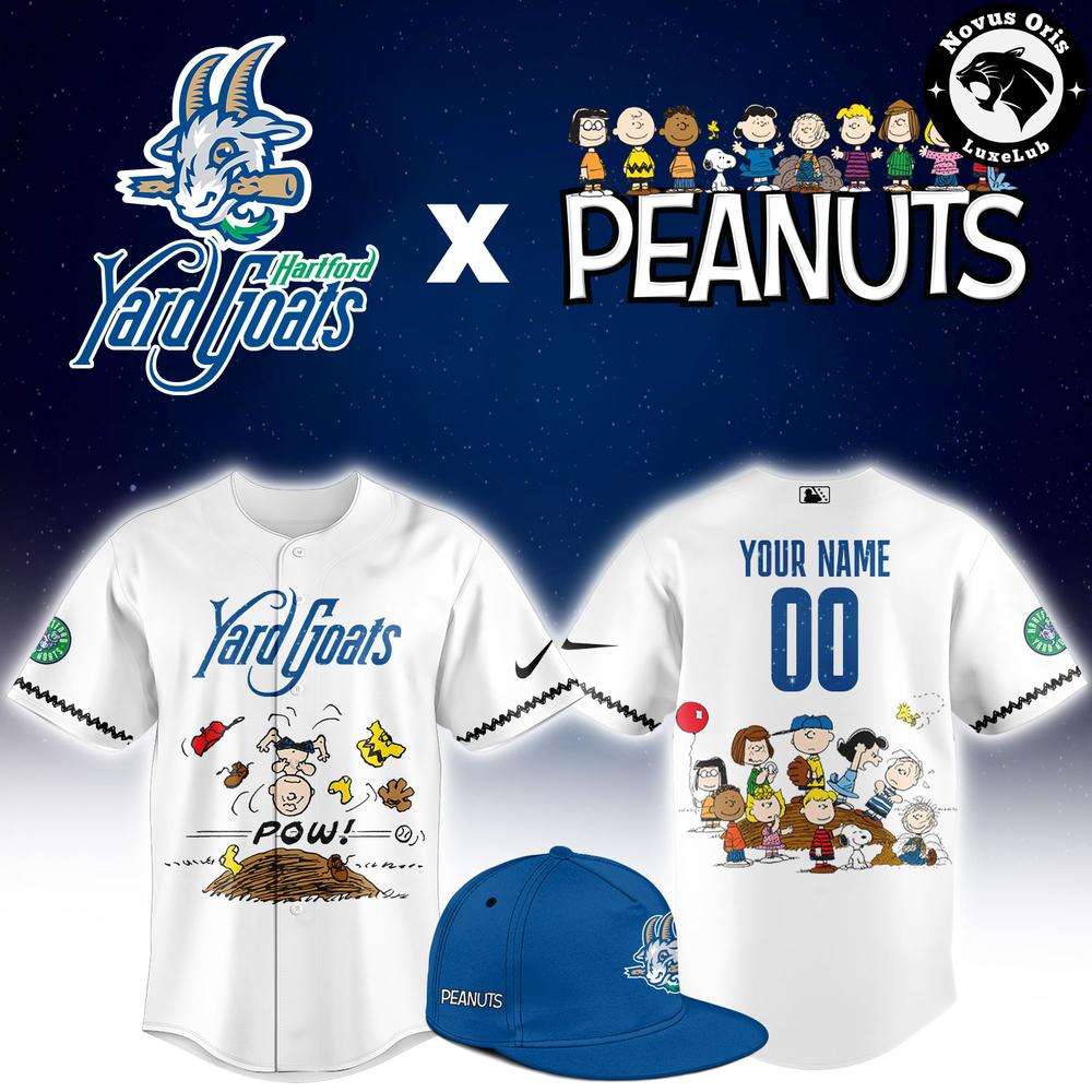 Hartford Yard Goats x Peanuts Night 2026 Limited Baseball Jersey 1 - Unicasport Hartford Yard Goats x Peanuts Night 2026 Limited Baseball Jersey