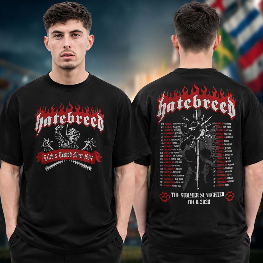 Hatebreed The Summer Slaughter 2026 Two Sided Tour Dates Unisex T Shirt