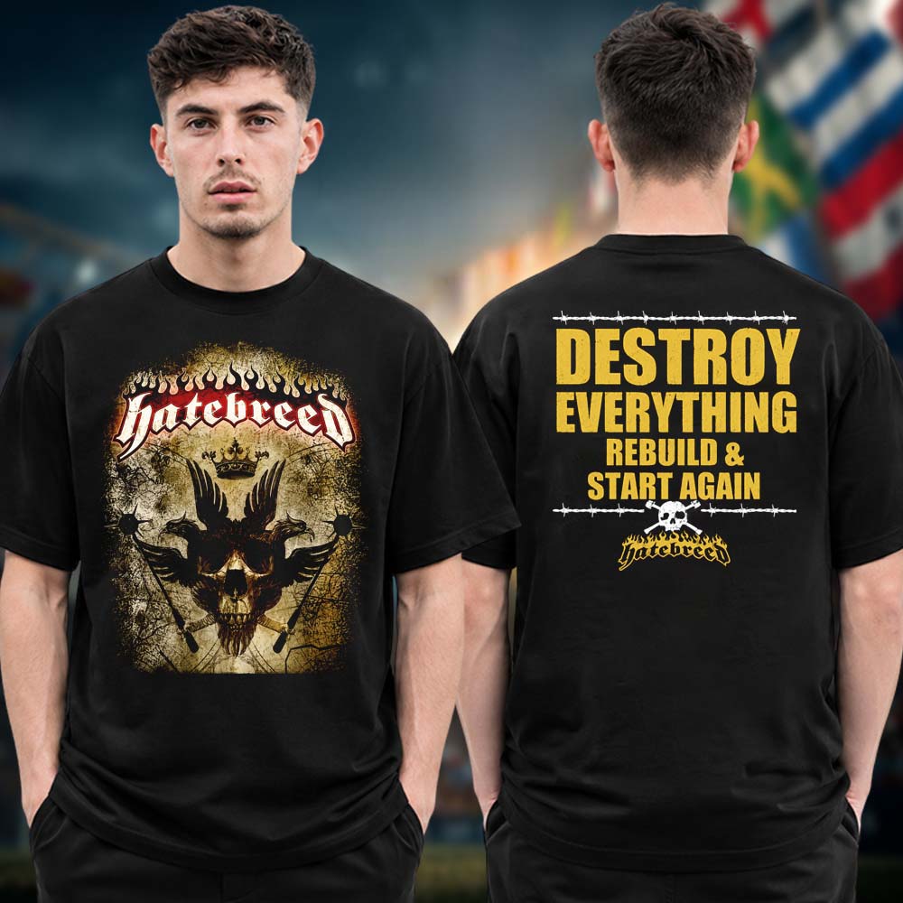 Hatebreed The Summer Slaughter 2026 Tour Destroy Everything Two Sided Unisex T Shirt