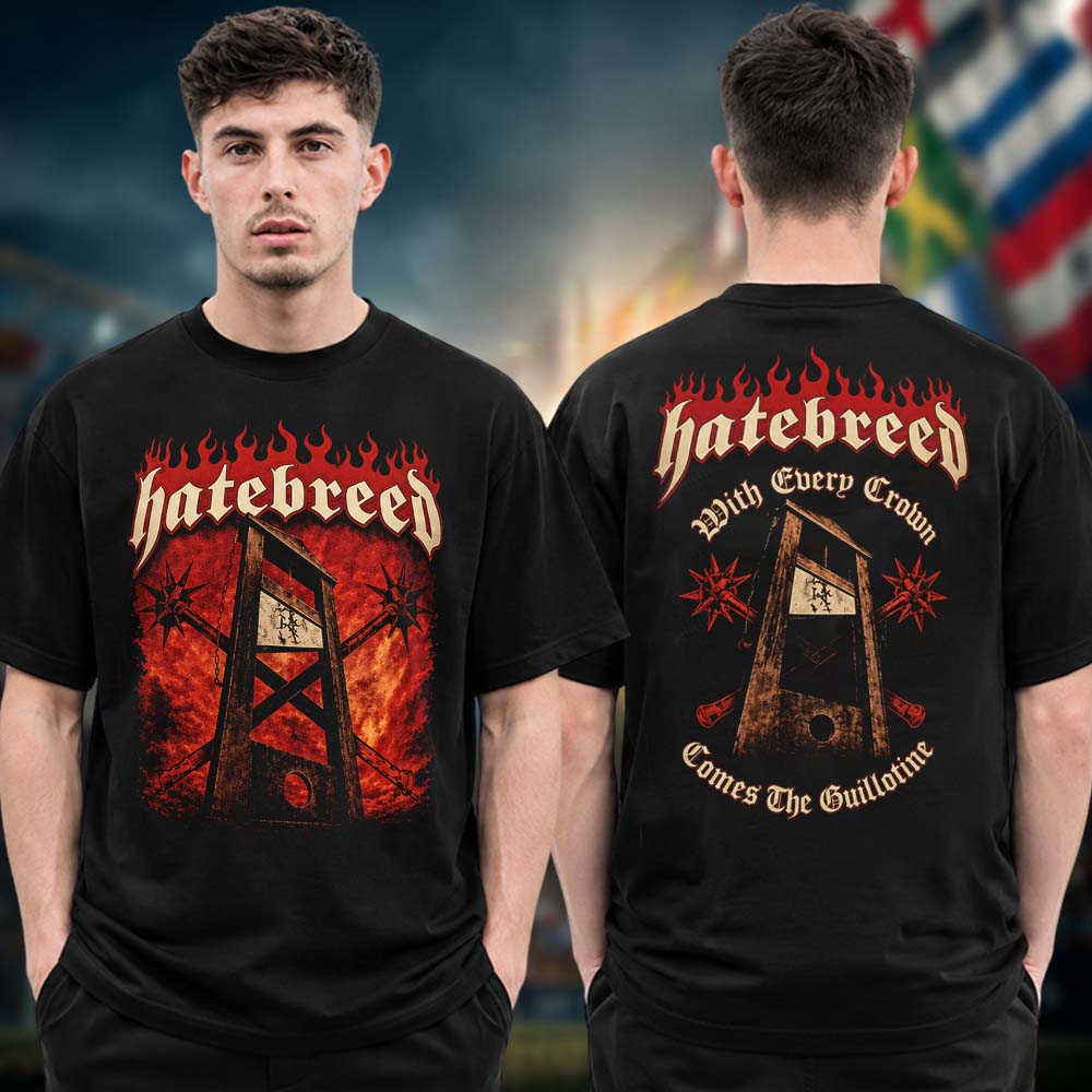 Hatebreed The Summer Slaughter 2026 Tour With Every Crown Comes The Guillotine Two Sided Unisex T Shirt