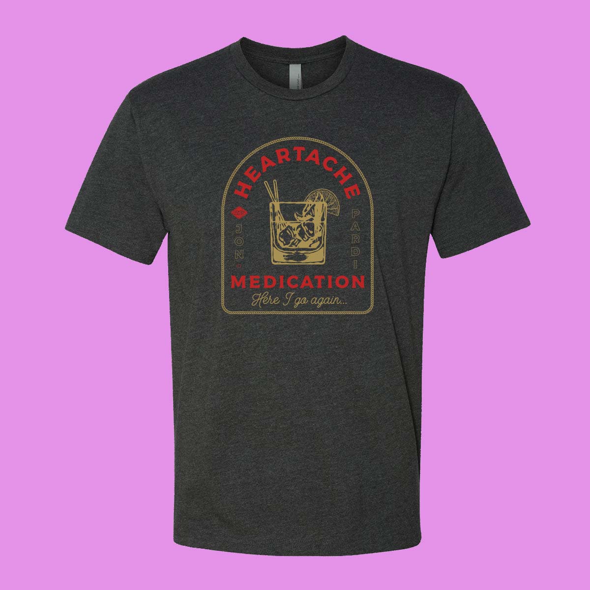 Jon Pardi Heartache Medication Concert T-Shirt - Tour 2026 Graphic Tee, Gift Idea for Fans