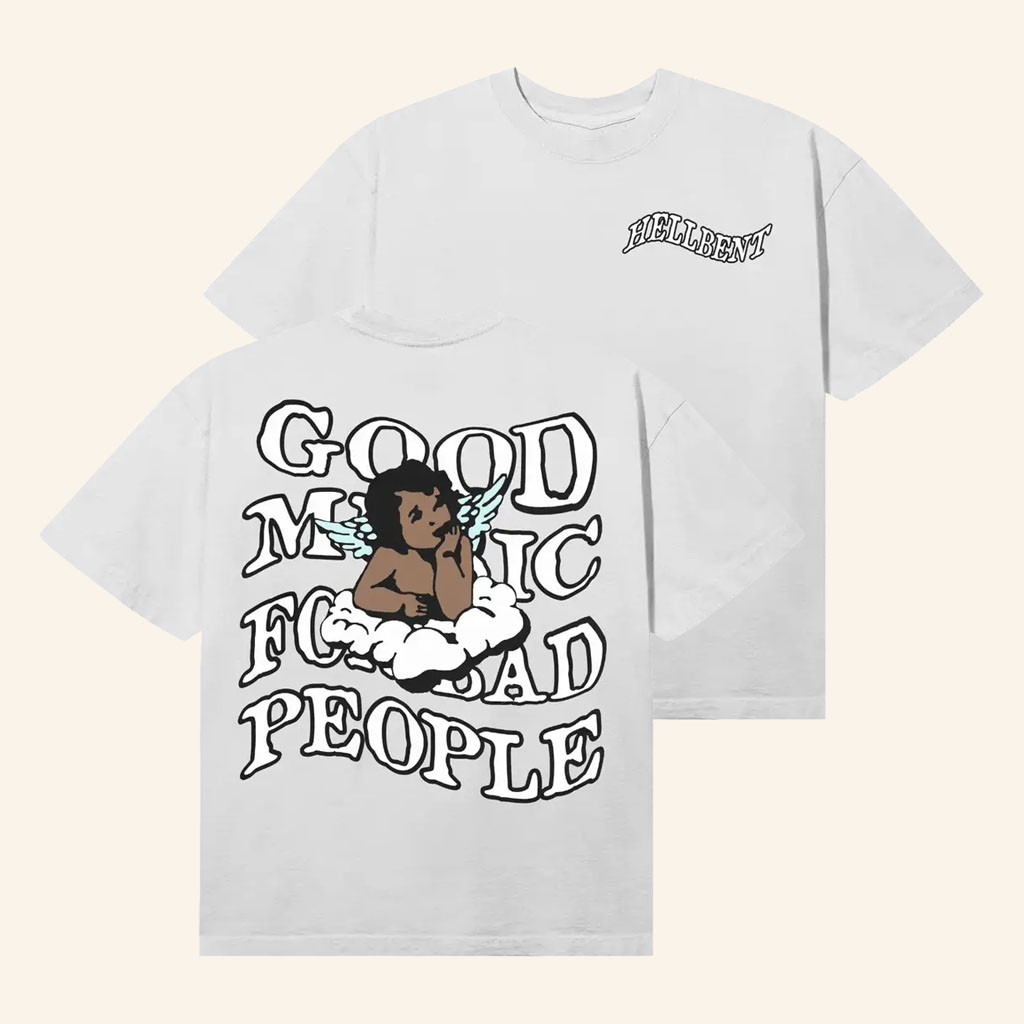Hellbent Records Merch 2026 CherubTShirtGood Music For Bad People Shirt Brothers Gifts