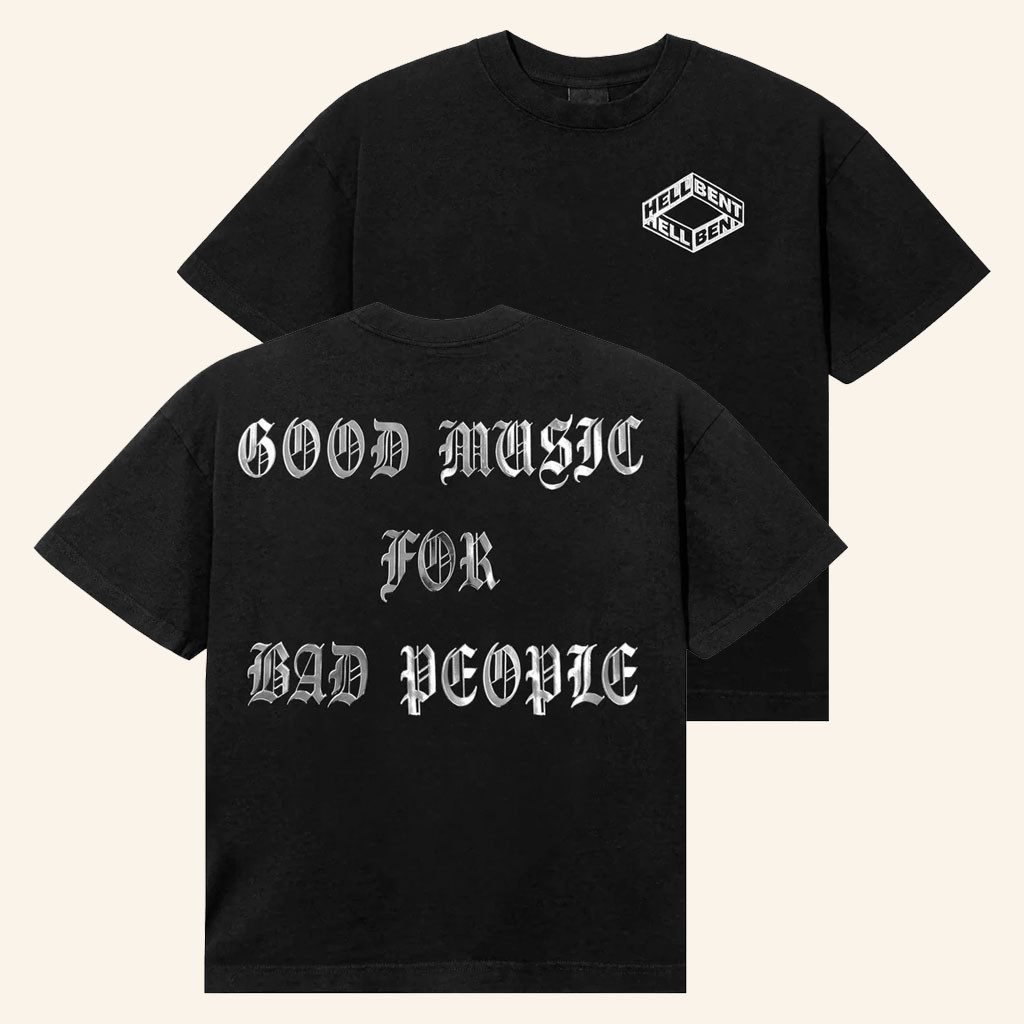 Hellbent Records Merch 2026 Hellbent Mirror LogoTShirtMusic Lover Gifts For Him