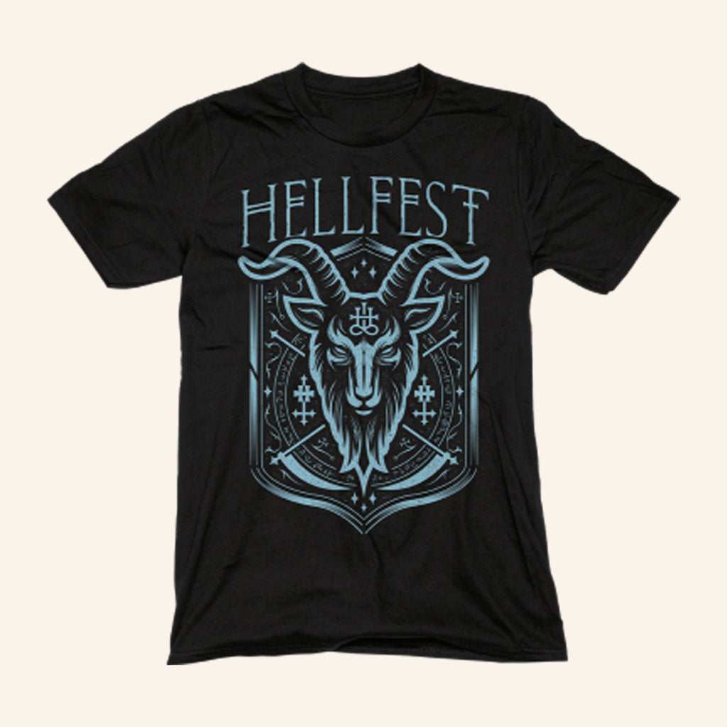 Hellfest Merch Lucifer Goat T-Shirt Unique Gifts For Boyfriend