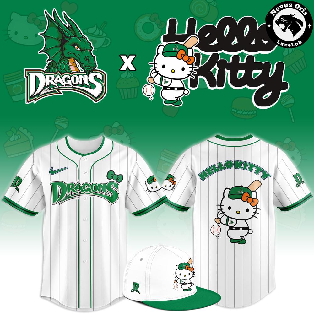 Hello Kitty Dayton Dragons 2026 Special Edition Baseball Jersey 1 - Unicasport Hello Kitty Dayton Dragons 2026 Special Edition Baseball Jersey