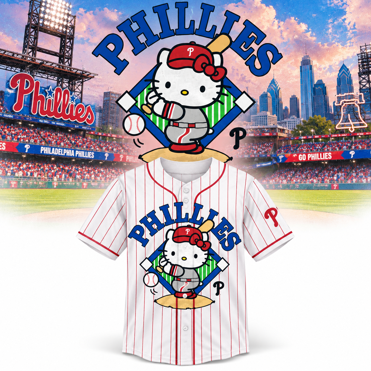 Hello Kitty Phillies Jersey Merch 1 - Unicasport Hello Kitty Phillies Jersey Merch