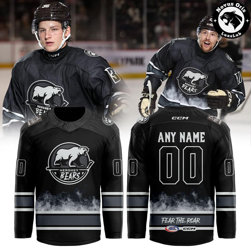 Hershey Bears Hersheypark Dark Nights 2026 Custom Hockey Jersey 1 - Unicasport Hershey Bears Hersheypark Dark Nights 2026 Custom Hockey Jersey