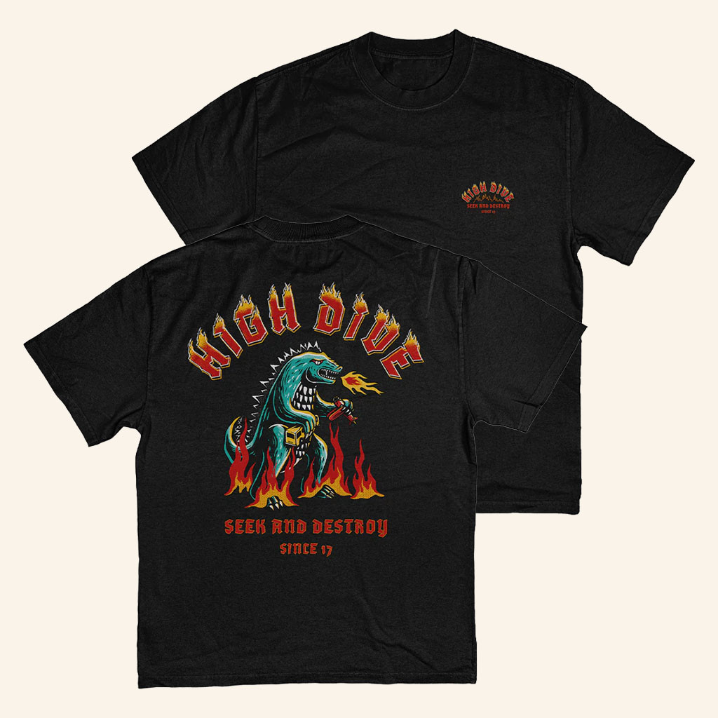 High Dive Apparel Merch 2026 Seek And DestroyTShirtBirthday Ideas For Brothers