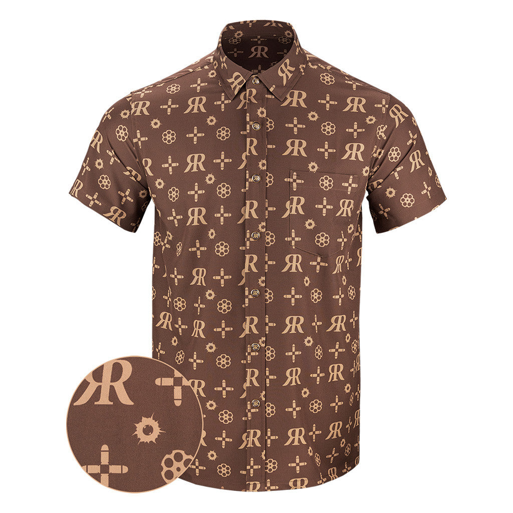 High Roller Button Down Shirt Pearl Snaps Tactical Hawaiian Shirt Xmas Presents For Father