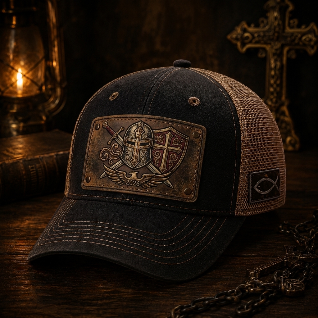 Hihoboken Men's Armor of God Christian Trucker Hat - 2026 Eagle Fan Game Day Cap