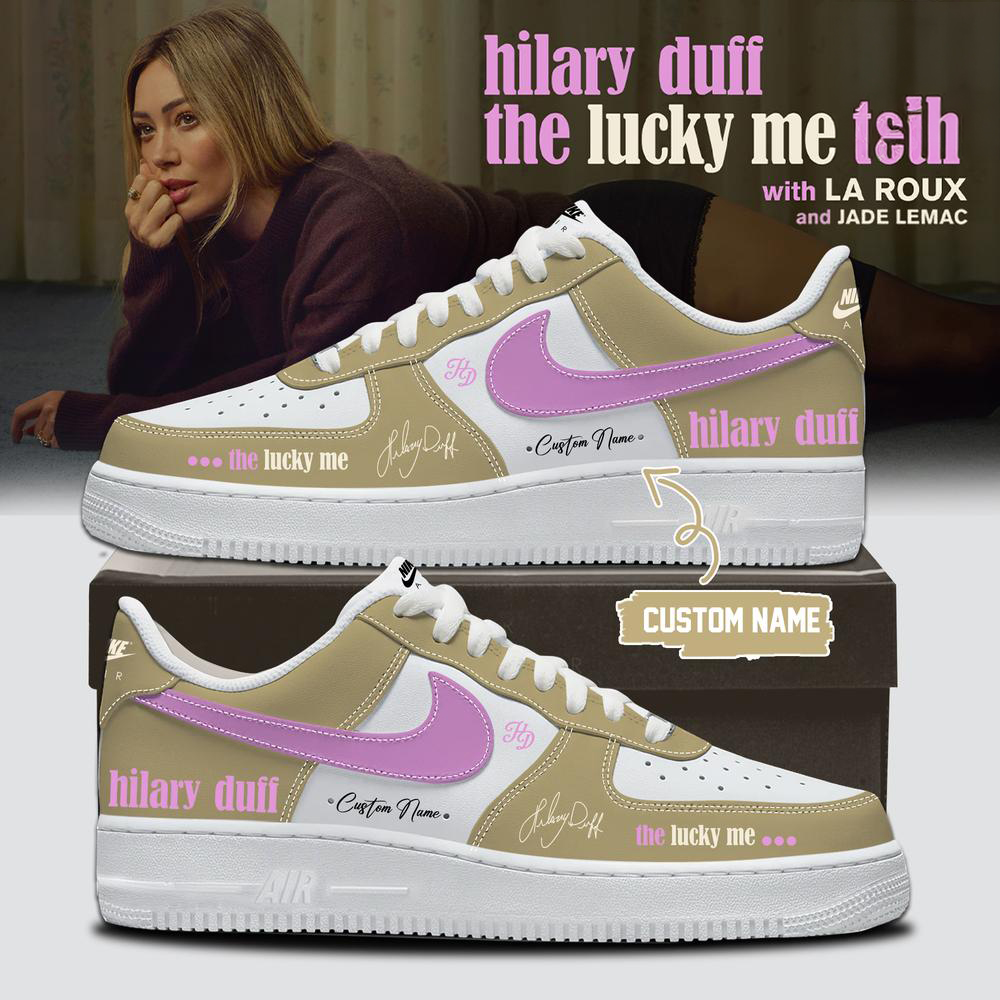 Hilary Duff Beige Lucky Me Tour Sneakers