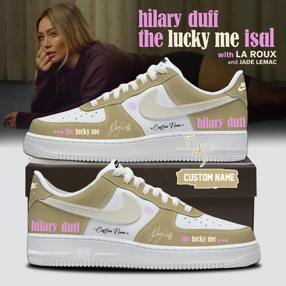 Hilary Duff Cream Concert Fan Sneakers