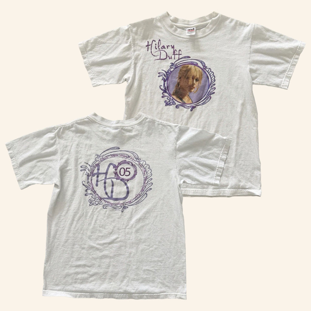 Hilary Duff Merch 2026 Vintage Hilary Duff 2005 Tour Shirt ConcertTShirtMusic Fan Gifts