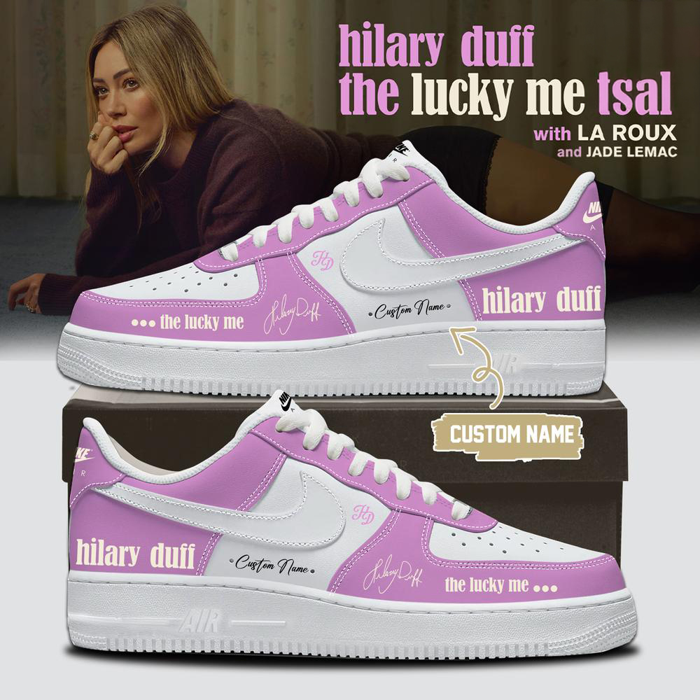 Hilary Duff Pink Concert High Top Sneakers