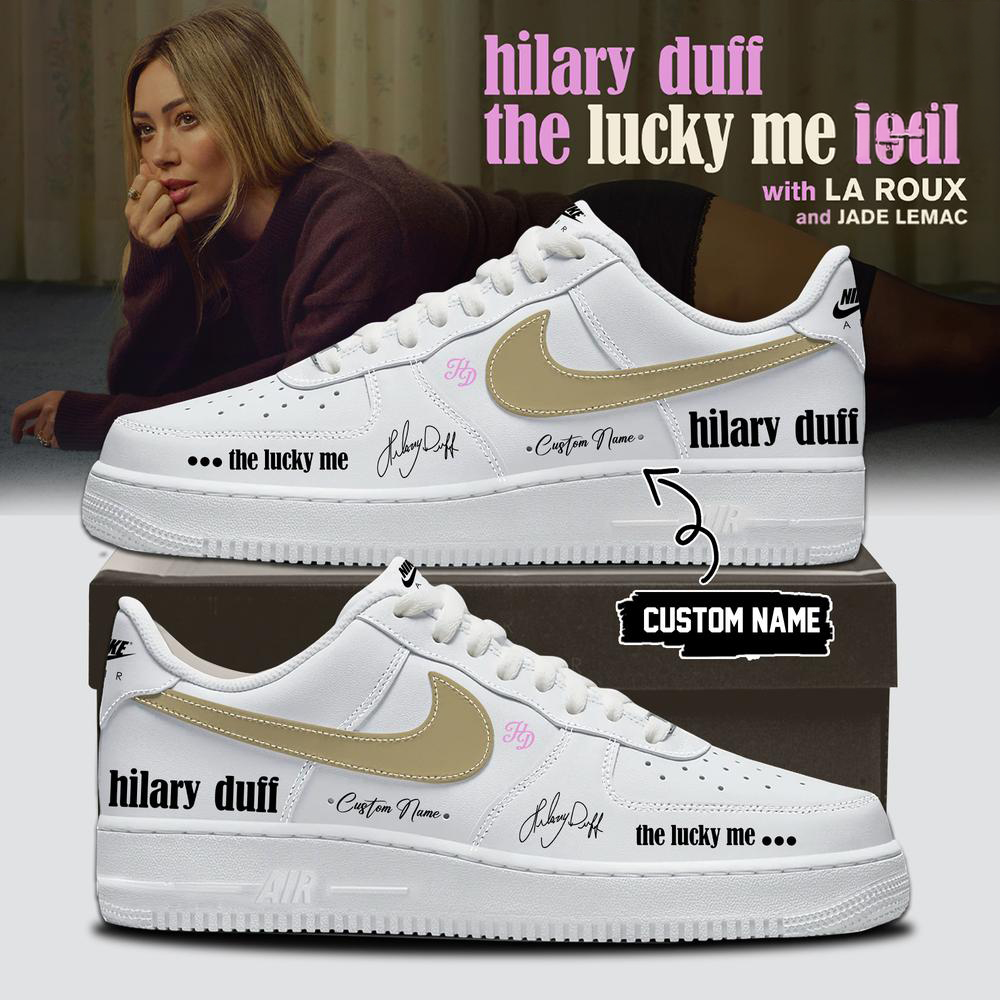 Hilary Duff White Lucky Me Tour Sneakers