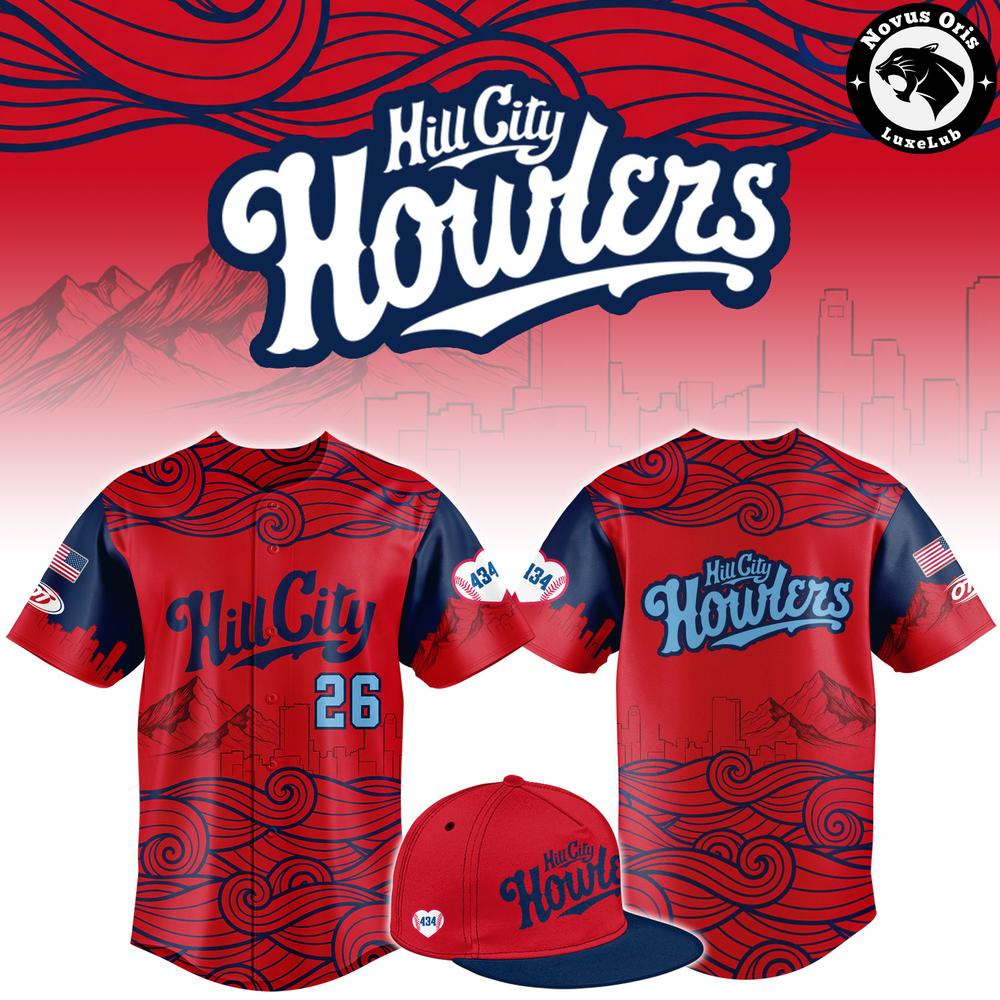 Hill City Howlers Mustaches for Kids 2026 Baseball Jersey 1 - Unicasport Hill City Howlers Mustaches for Kids 2026 Baseball Jersey